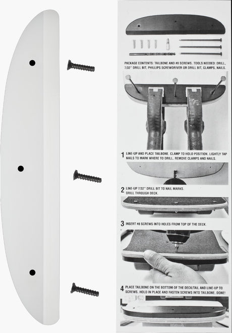 Tail Bone white Rueckenansicht
