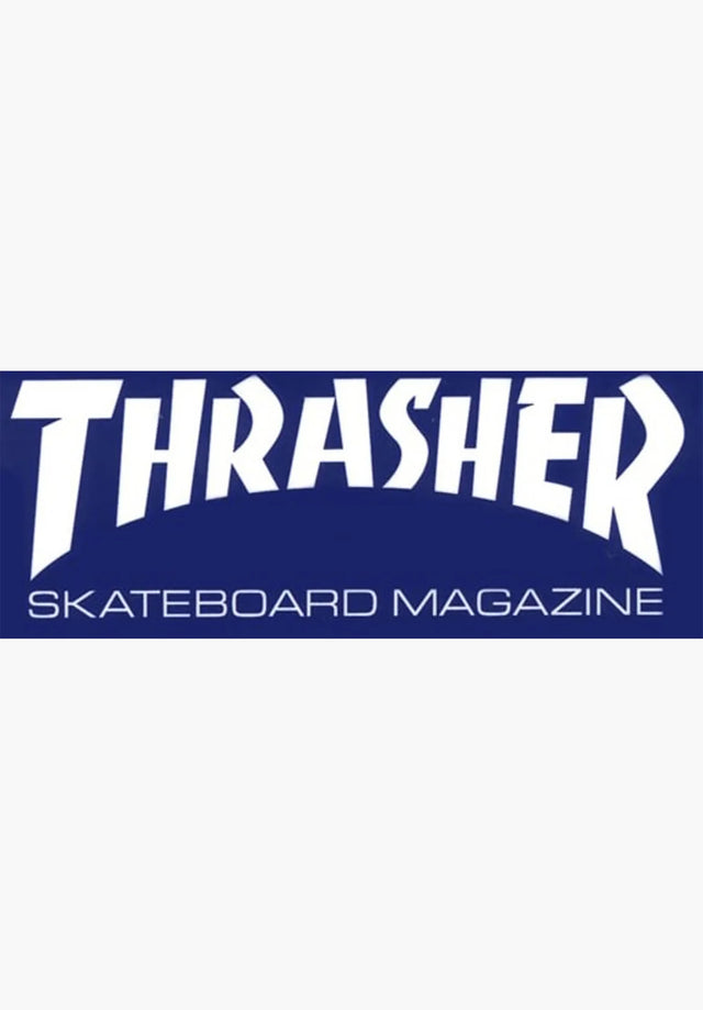 Skate Mag Super Sticker 4 x 10 blue Vorderansicht