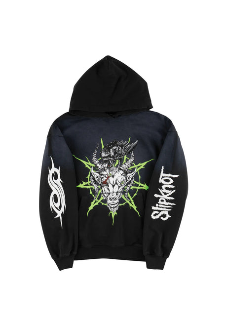 x Slipknot Ravenous Distressed Sun Fade black-fade Rueckenansicht