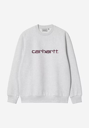 Carhartt Sweatshirt ashheather-rondo Vorderansicht