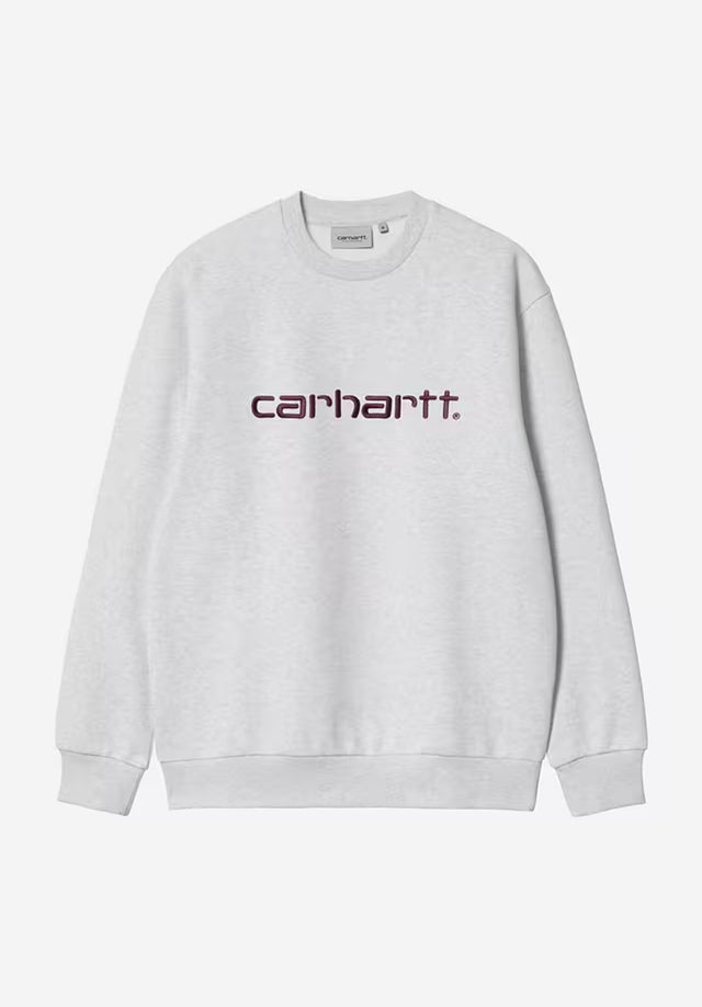 Carhartt Sweatshirt ashheather-rondo Vorderansicht