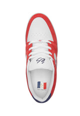Accel Slim red-white-navy Closeup1