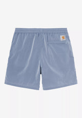 Canby Swim Trunks gentleblue-white Rueckenansicht