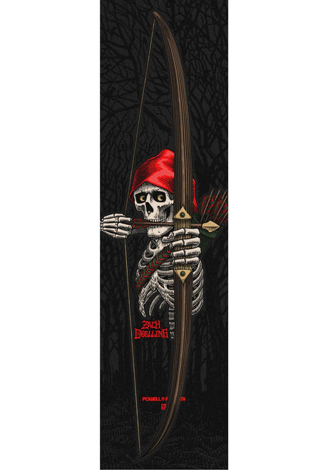 Powell-Peralta Zach Doelling Archer Griptape black – Front view