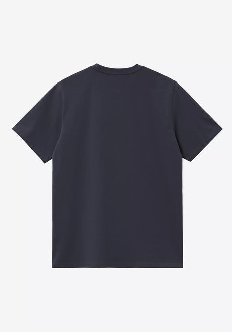 Script Embroidery darknavy-white Rueckenansicht