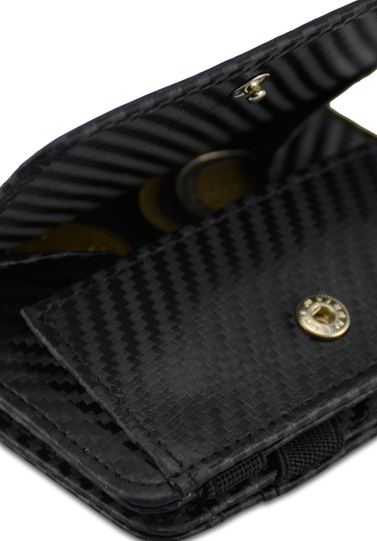 Magic Coin Wallet RFID carbon Closeup1