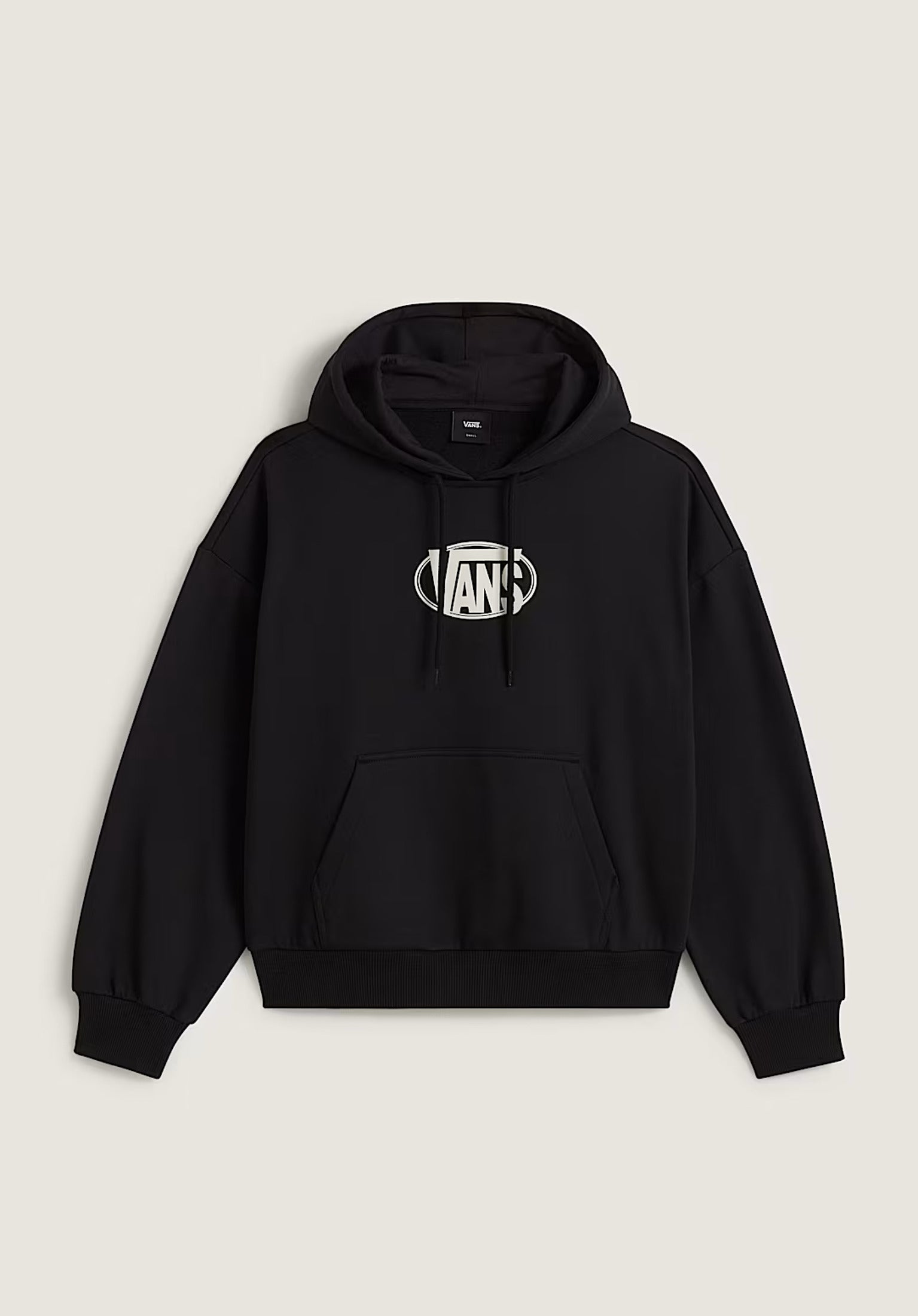 Oval Logo Retro Vans Hoodie in black for women – TITUS