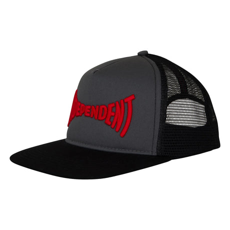 Span Mesh Trucker 5-Panel Structured charcoal-black Vorderansicht