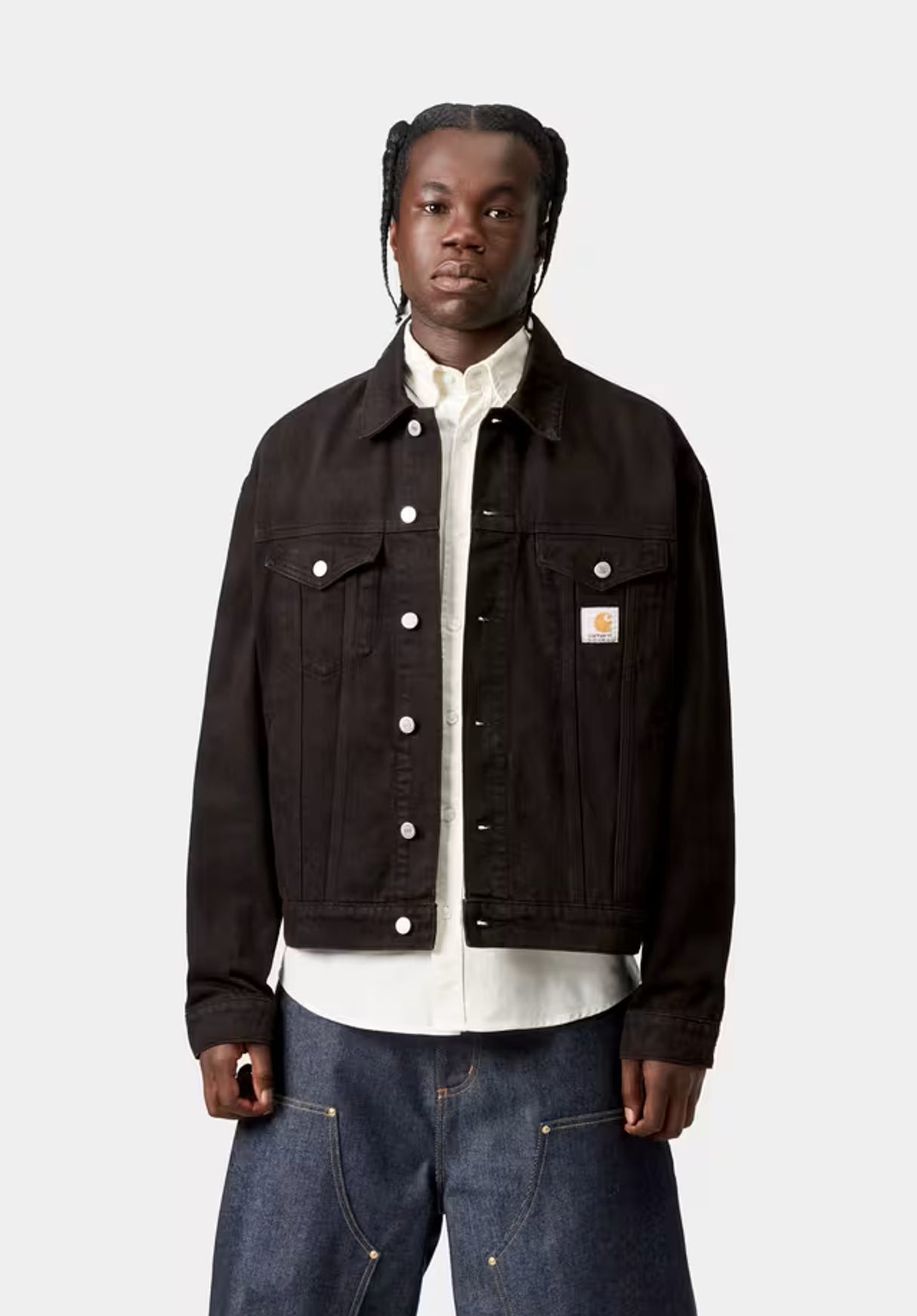 W' Everson Shirt Jac eversonprint-blackstonewashed Rueckenansicht