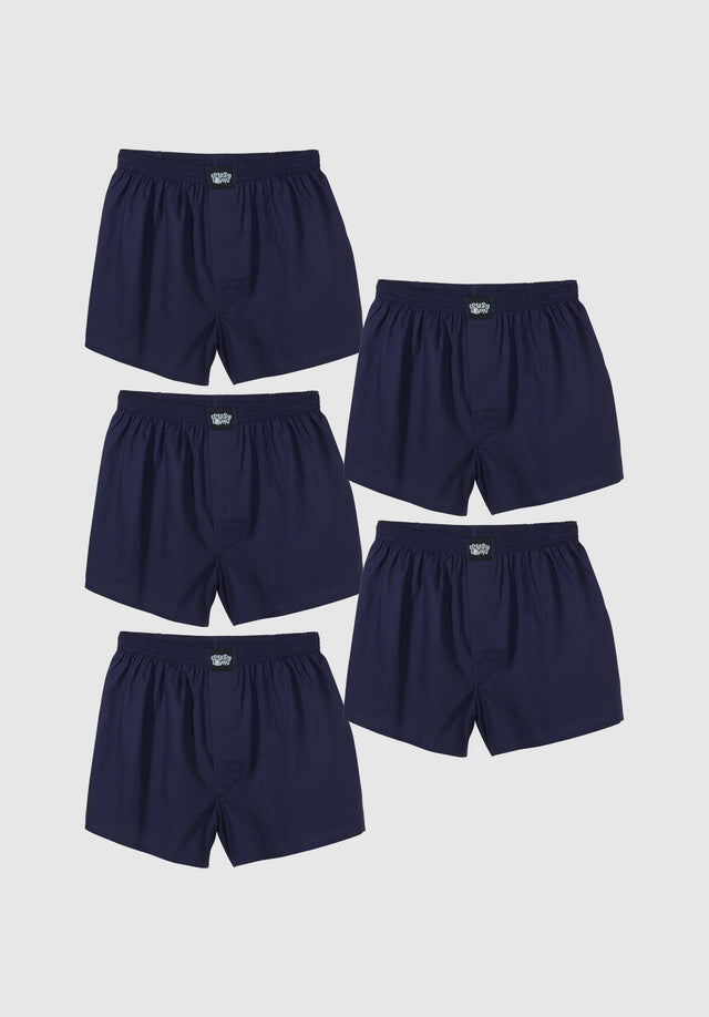 Plain 5er Pack navy Vorderansicht