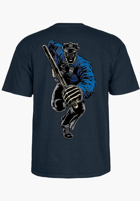 Chris Senn Police navy Rueckenansicht