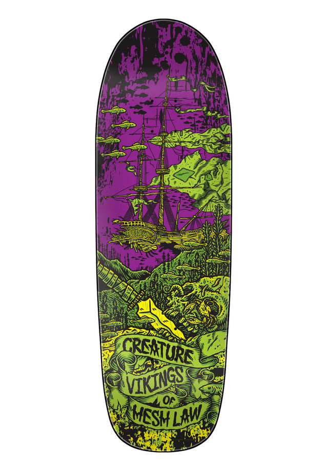 Team Viking of Hesh Law XX Shaped green-purple Vorderansicht