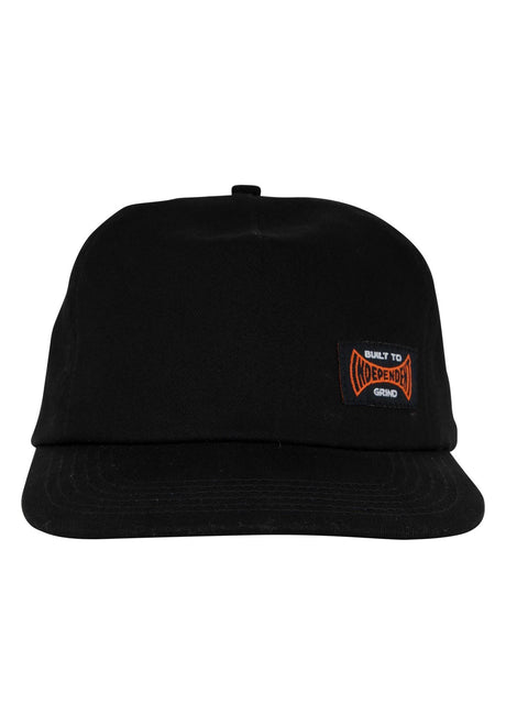 Independent Built To Grind 5-Panel Snapback Unstructured Kasket black – Set forfra