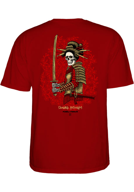 Powell-Peralta Sakura Yosozumi Onna Bugeisha T-Shirt burgundy – Set forfra