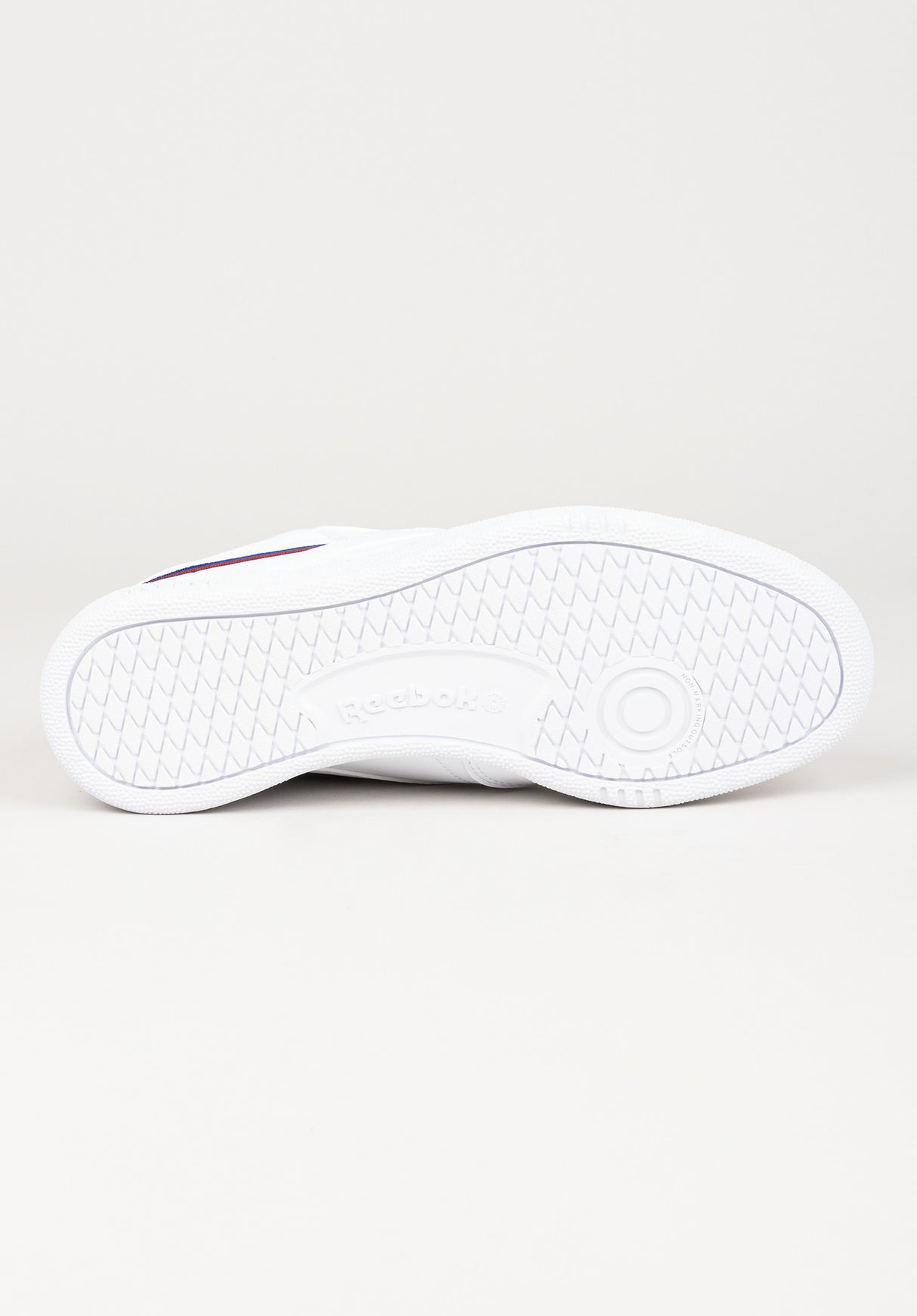 Club C 85 vegan white-classiccobalt-burgundy Closeup1