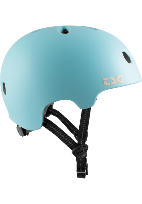 Meta Solid Color satin blue tint Closeup1