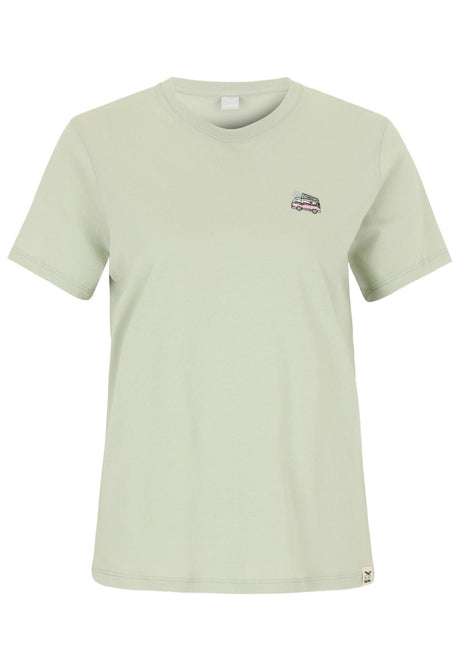 iriedaily Vancy T-shirt lightsage – Vooraanzicht