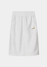 W' American Script Sweat ashheather Vorderansicht
