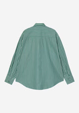 W' L/S Grimsby Shirt grimsbystripe-saguaro Rueckenansicht