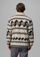 Rugged Ridge High Pile Half Zip darkstone-knitknot Rueckenansicht