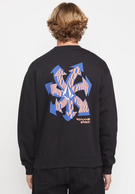 Volcom Watanite Crew Sweatshirt black – Vooraanzicht