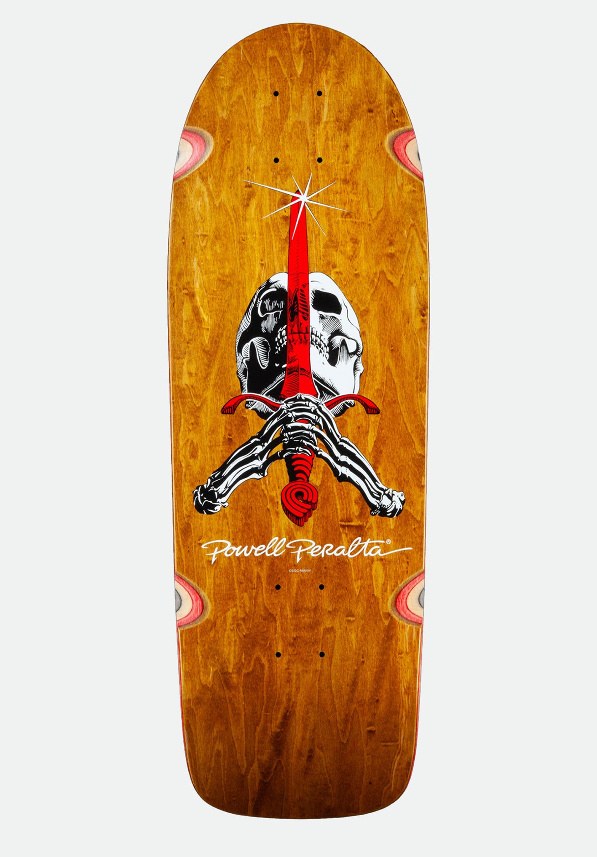OG Ray Rodriguez Skull & Sword brown stain Vorderansicht