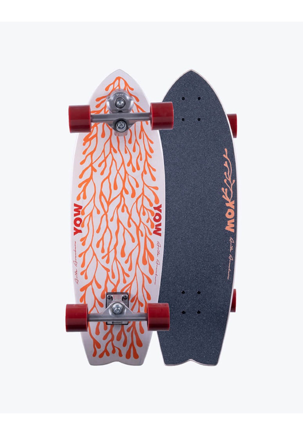 Aritz Aranburu 30.5 Surfskate white-red Vorderansicht