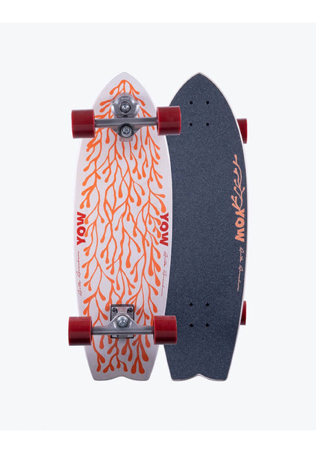 Aritz Aranburu 30.5 Surfskate white-red Vorderansicht