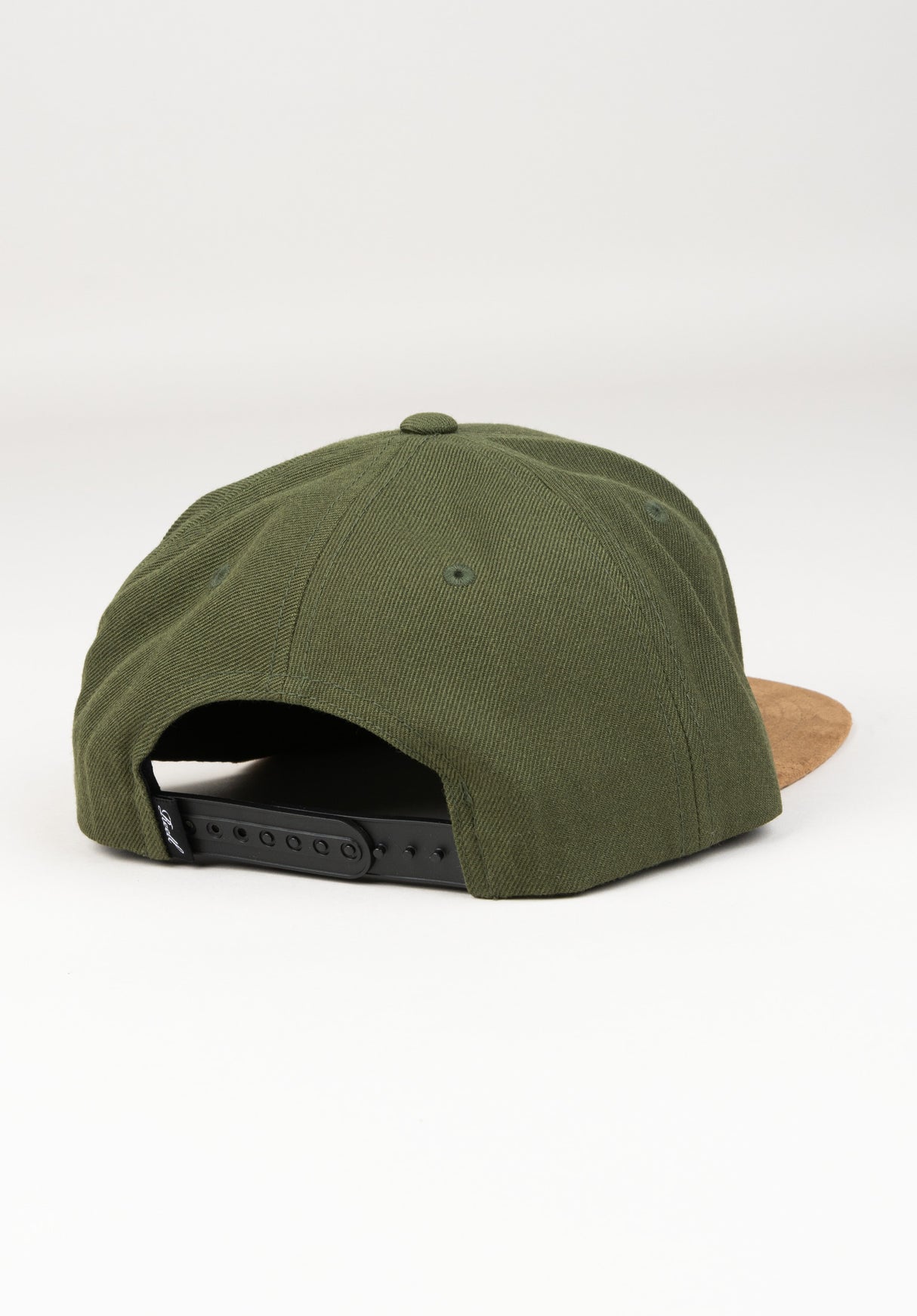Suede 6-Panel darkolive Rueckenansicht