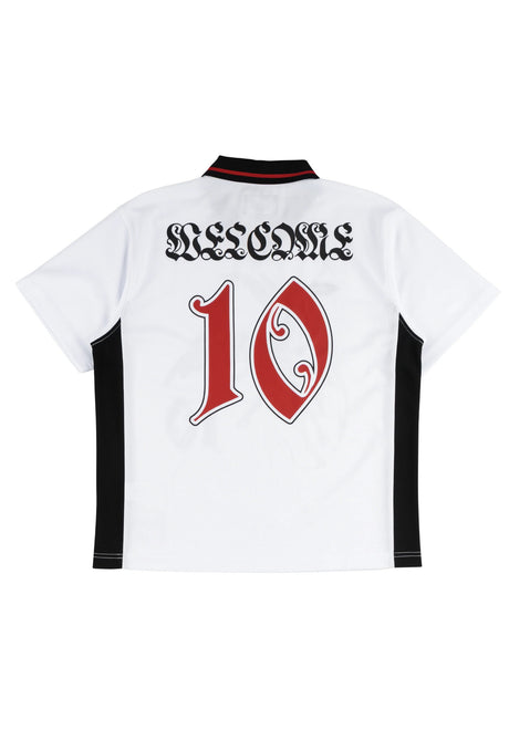 Angel Soccer Jersey white Rueckenansicht