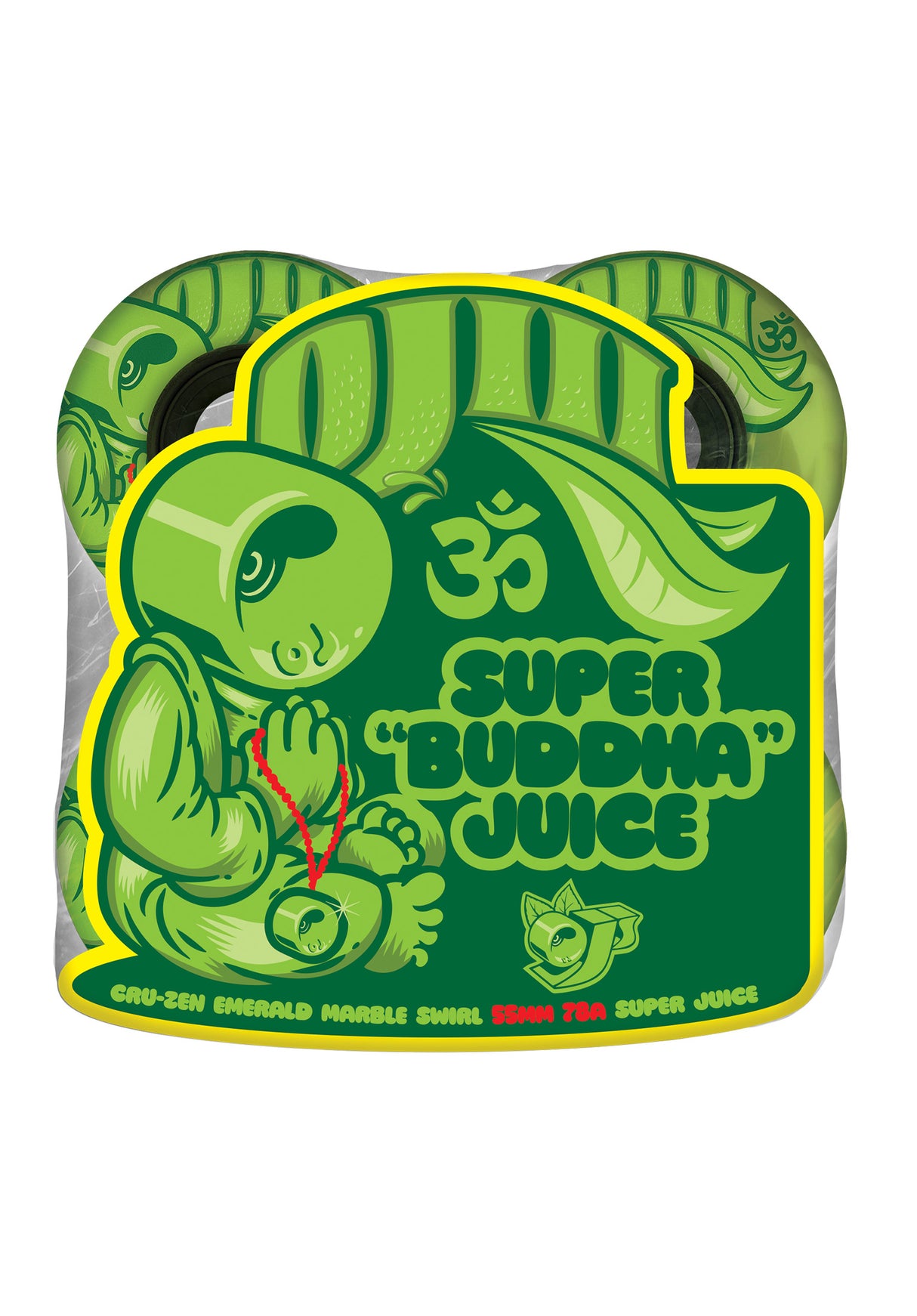 Cru-Zen Super Juice Swirl 78A emerald marble Rueckenansicht