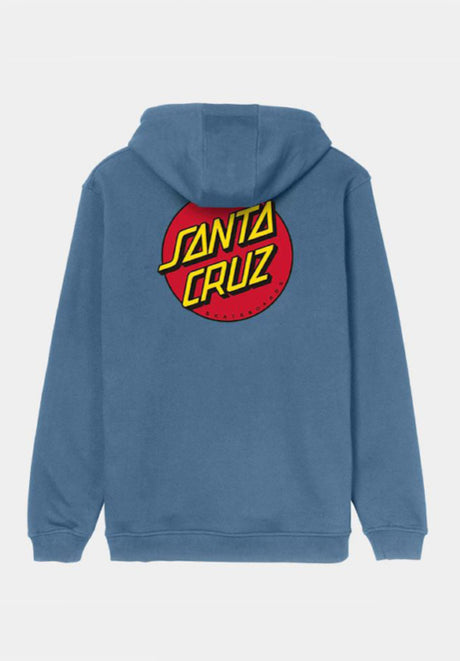 Santa-Cruz Classic Dot Chest Sweat à capuche fadeddenim – Vue de face