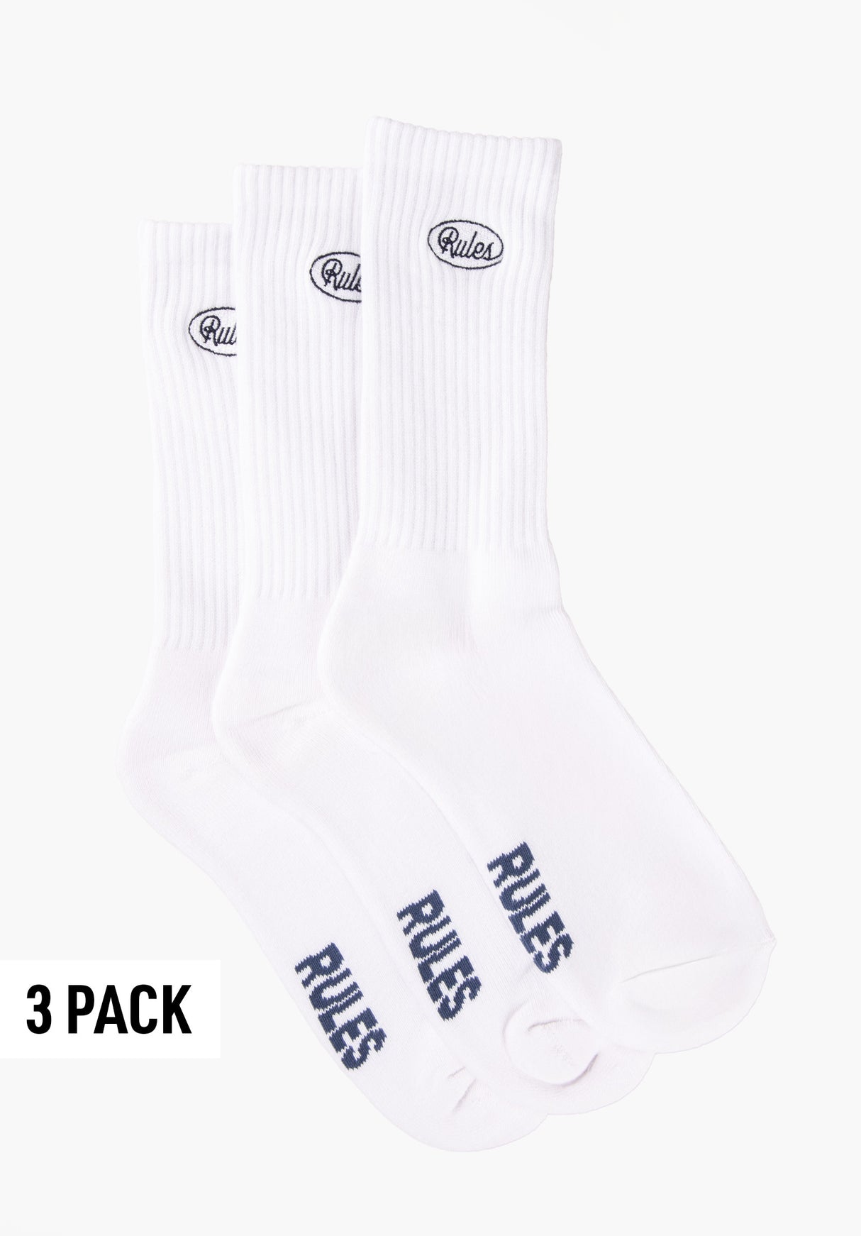 Grifin 3 Pack white Vorderansicht