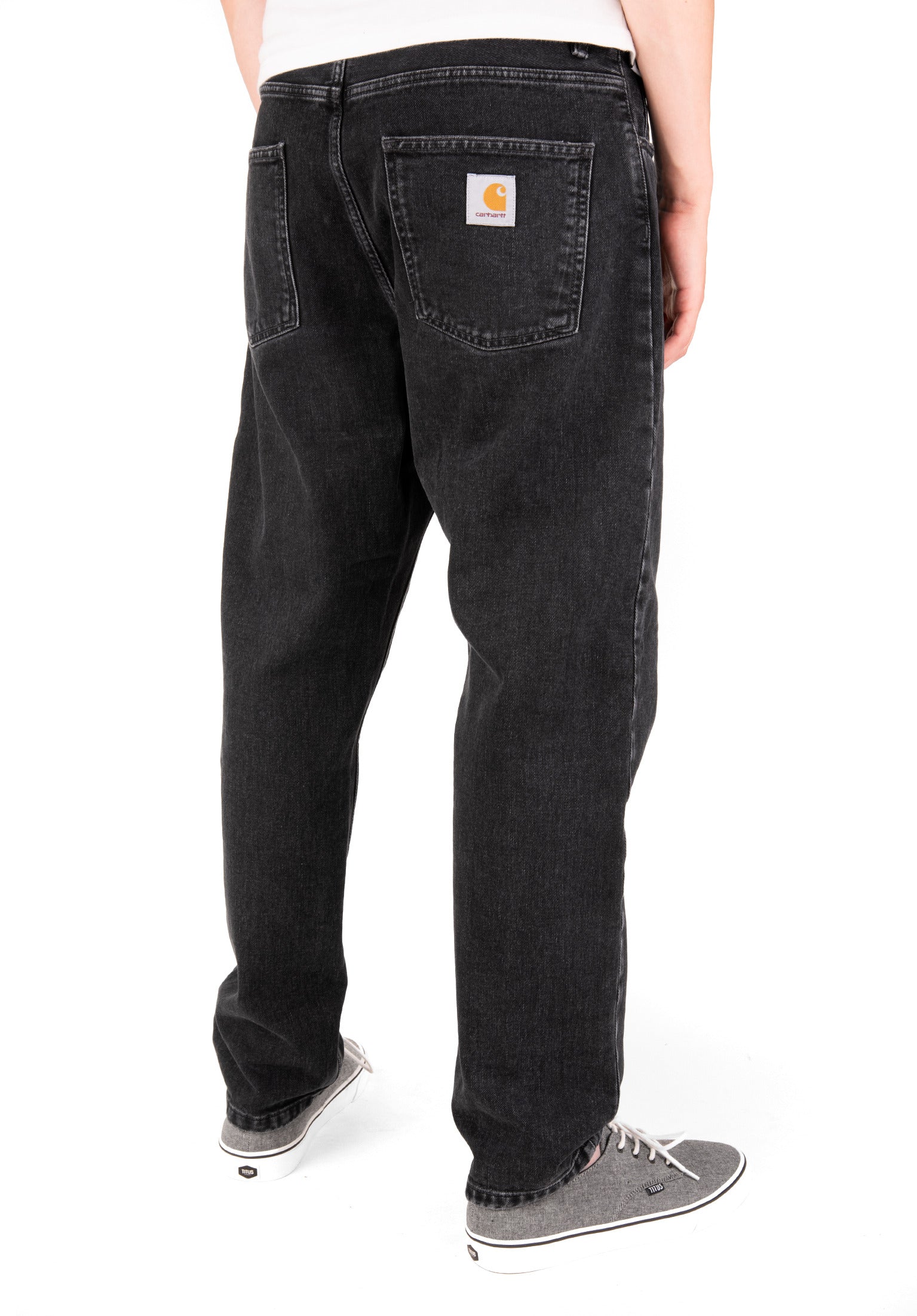 Newel Pant (Cropped) Carhartt WIP Jeans in blackstonewashed for