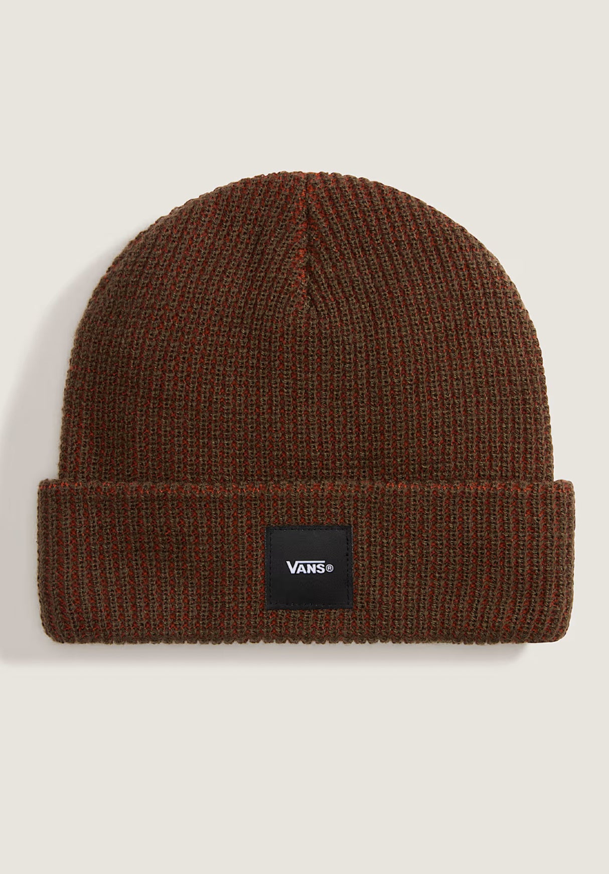 Waffle Cuff Beanie burntorange Vorderansicht