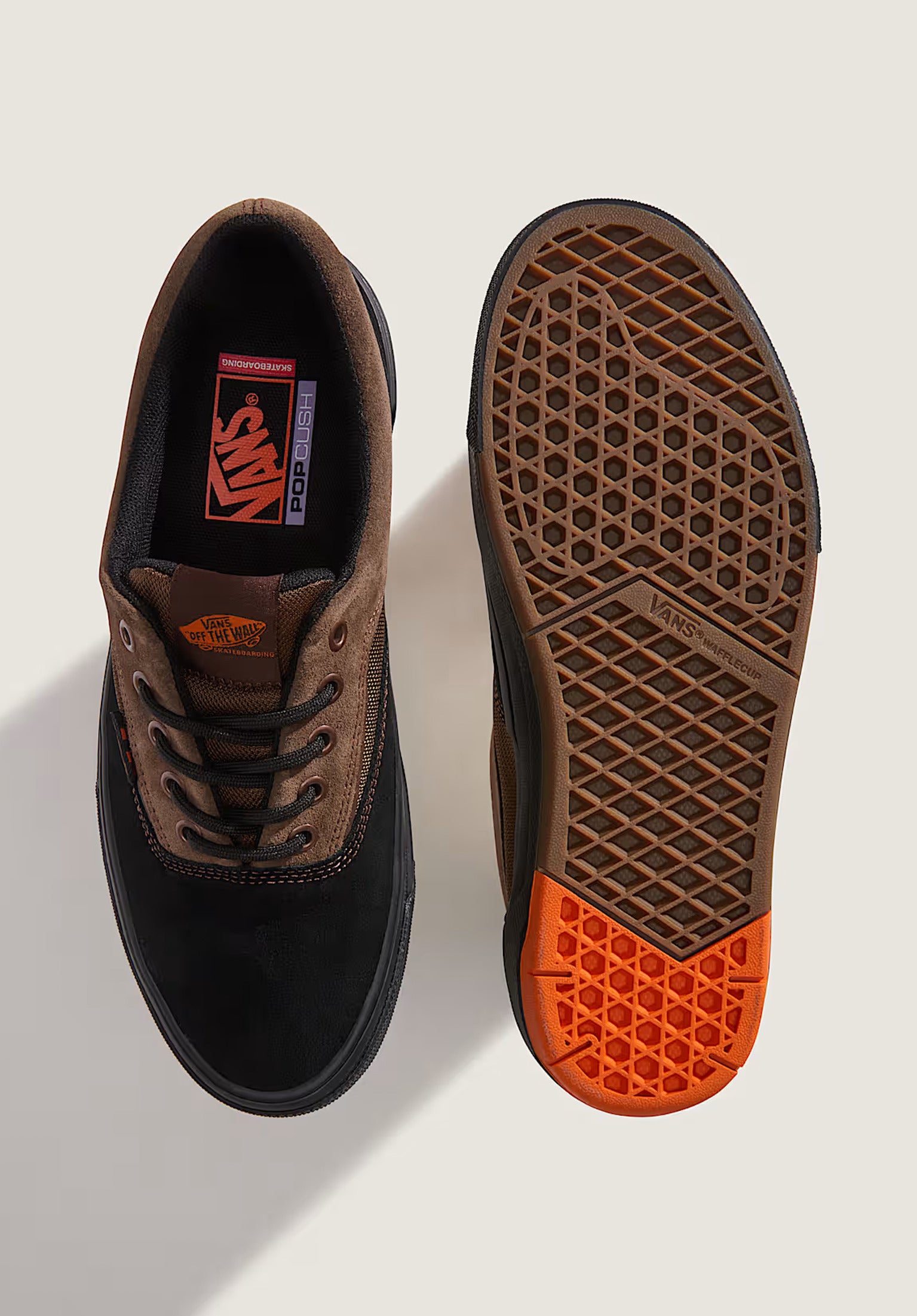Skate Era Wafflecup Vans Mens Shoes in black-brown for men – TITUS