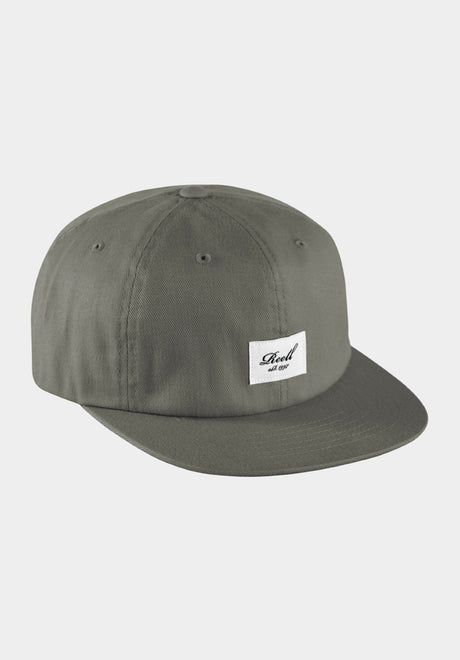 Flat 6-Panel Cap charcoal Vorderansicht