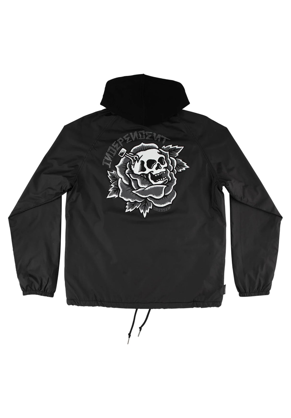 Dressen Skull Rose black Rueckenansicht