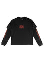 Caste Layered Knit black-red Vorderansicht