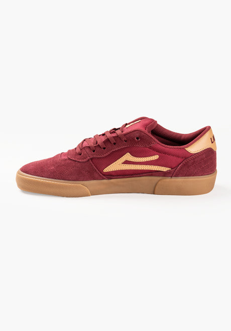 Cambridge burgundy-suede Closeup1