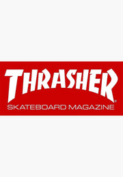 Skate Mag Medium Sticker 2-1/2 x 6 red Vorderansicht