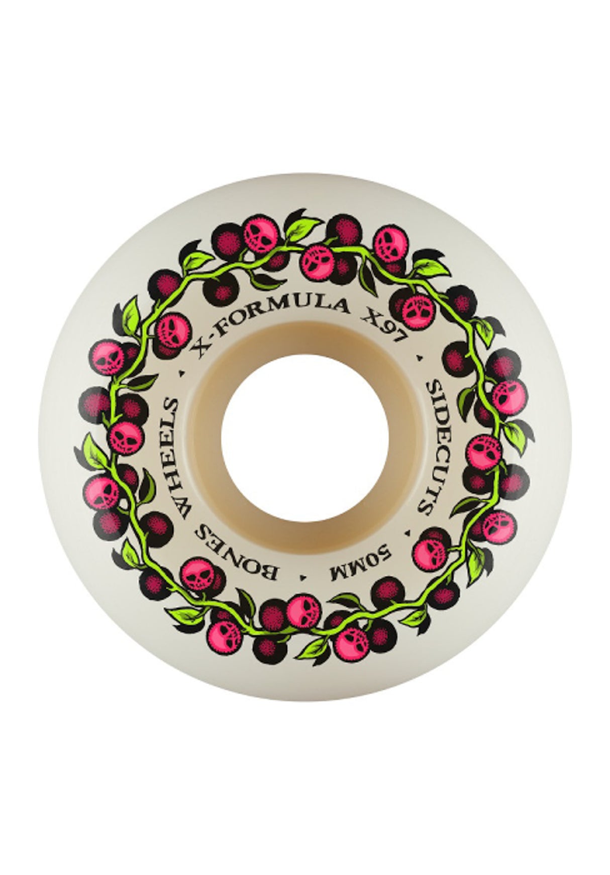 X-Formula 97A Skull Berries V5 Sidecut offwhite Vorderansicht