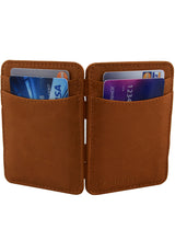 Magic Wallet RFID cognac Closeup2