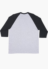 FTR Team 3/4 Sleeve Midweight sport grey-black Rueckenansicht