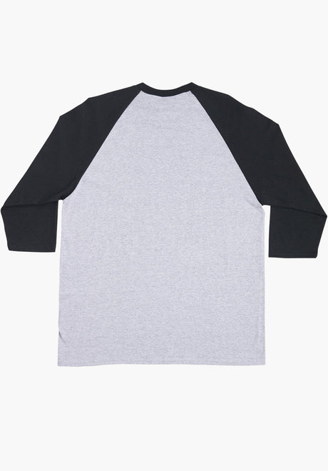 FTR Team 3/4 Sleeve Midweight sport grey-black Rueckenansicht