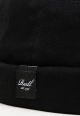 Docker Cap black Rueckenansicht