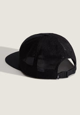 Sidestripe Unstructured Trucker black Rueckenansicht