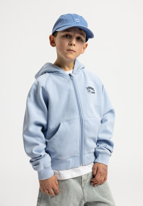 Heritage Clean Zip  heavenbluefaded Closeup1