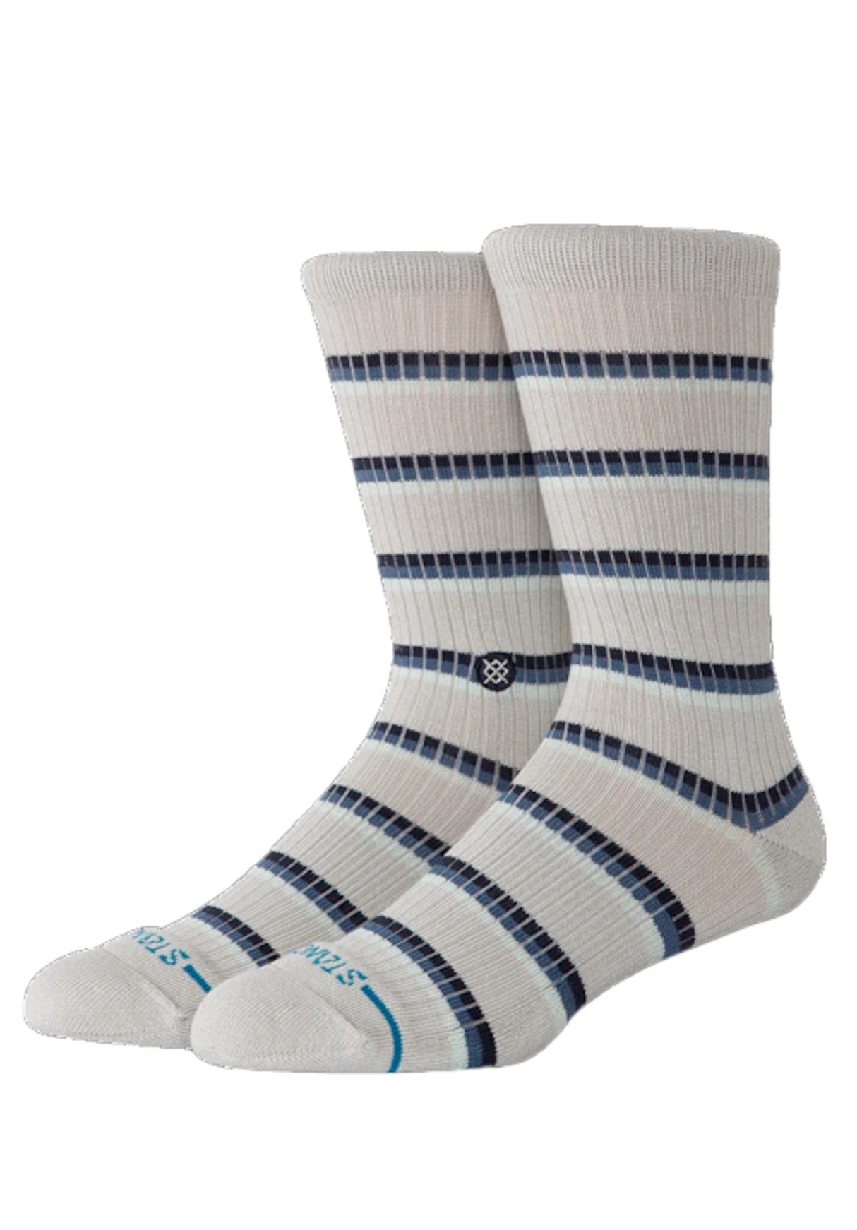 Multistripe Ribbed Crew grey Vorderansicht