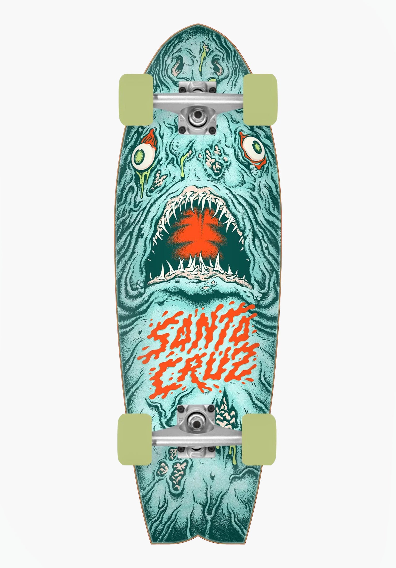 Dead Shark Shaped Santa-Cruz Cruiser Complete in multicolored – TITUS